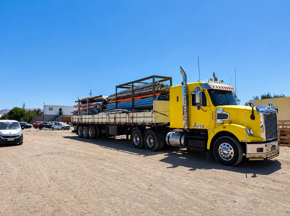 Camión de Transportes FAR con carga para fletes y mudanzas